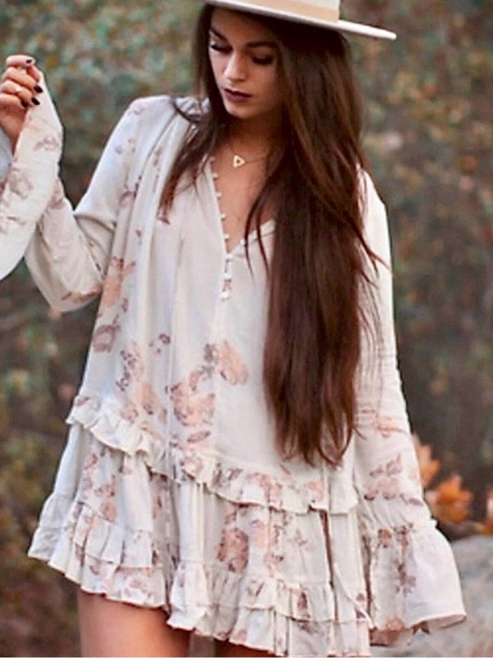 FREE PEOPLE Clover field boho tunic top